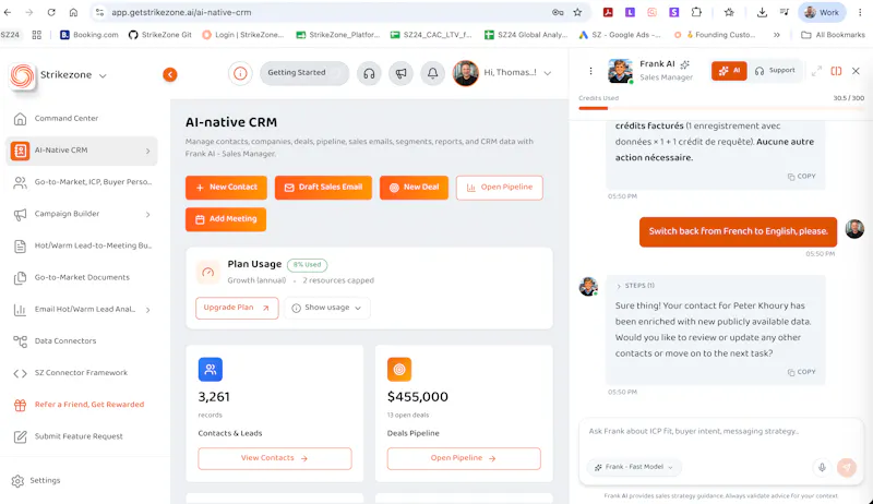 Strikezone AI-native CRM & Go-to-Market screenshot 2