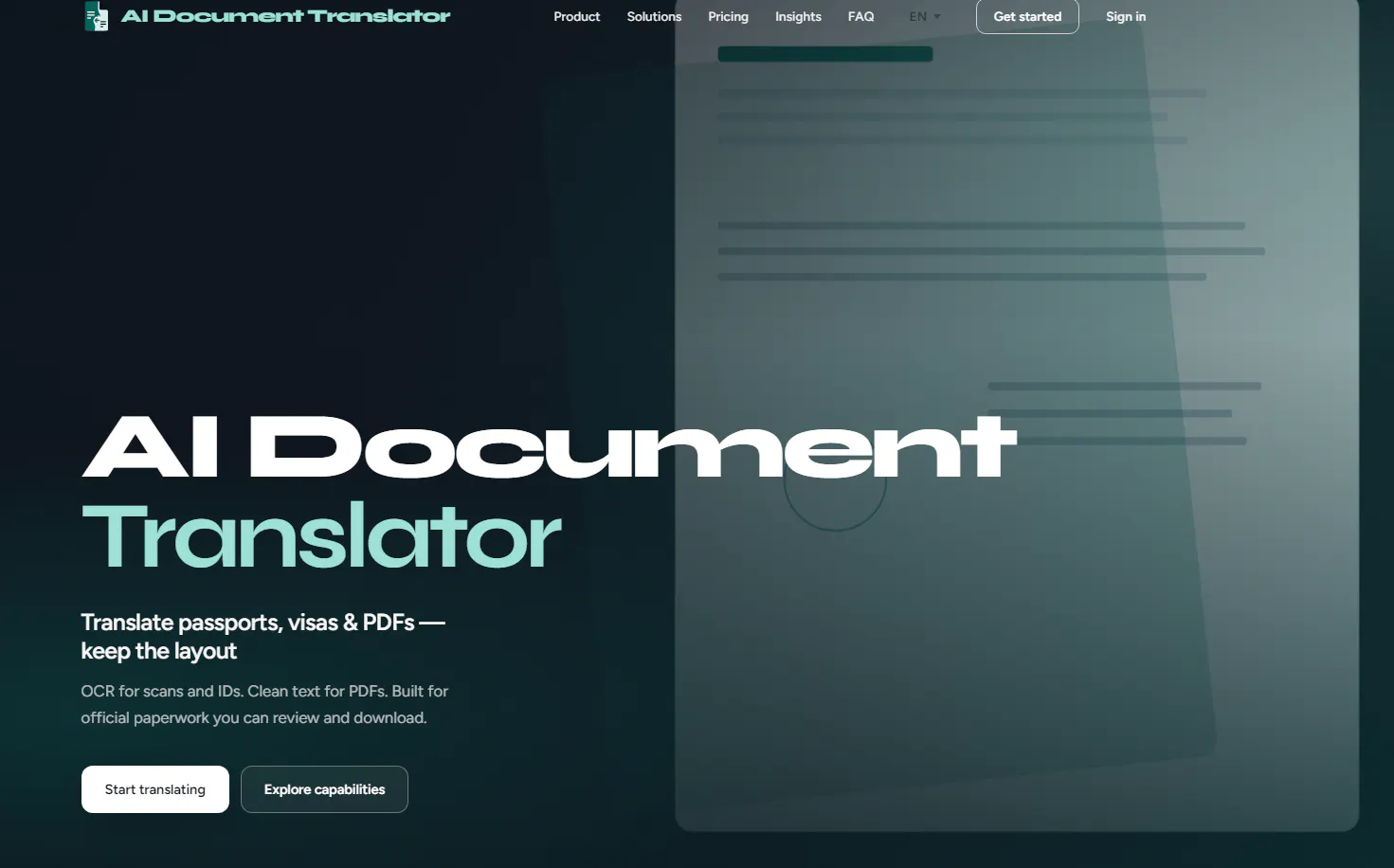 GetKit AI Document Translator gallery image