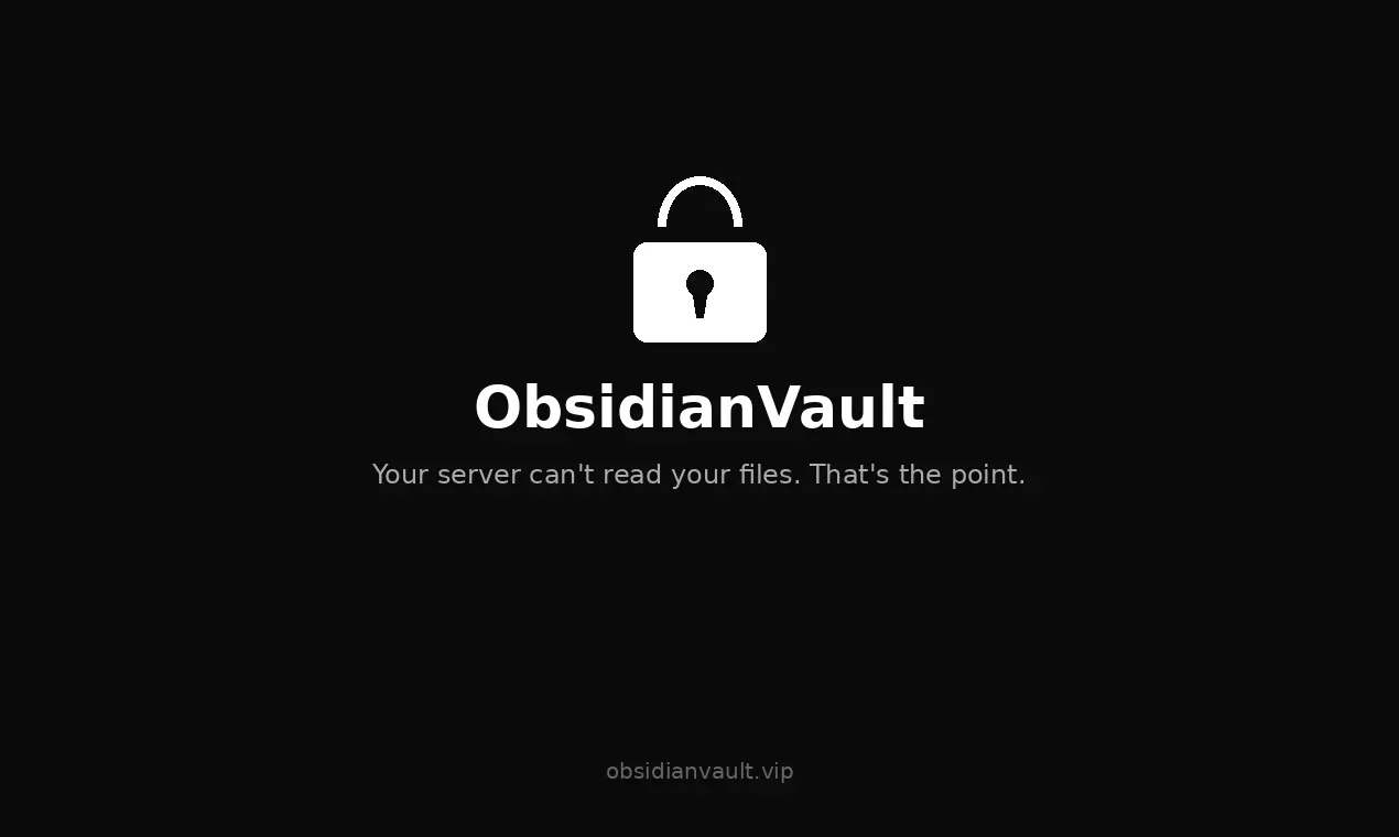 Banner del producto ObsidianVault