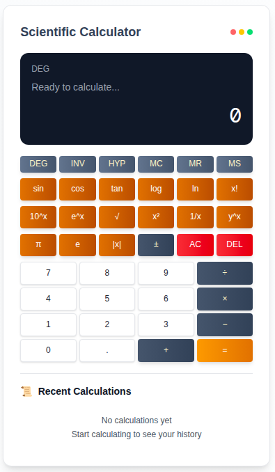 CalcFort - Main screenshot showing features and interface