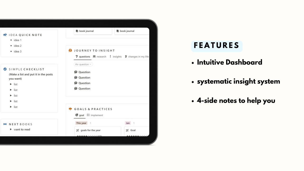 Mídia 2 de Modelo de noção de livros e insights