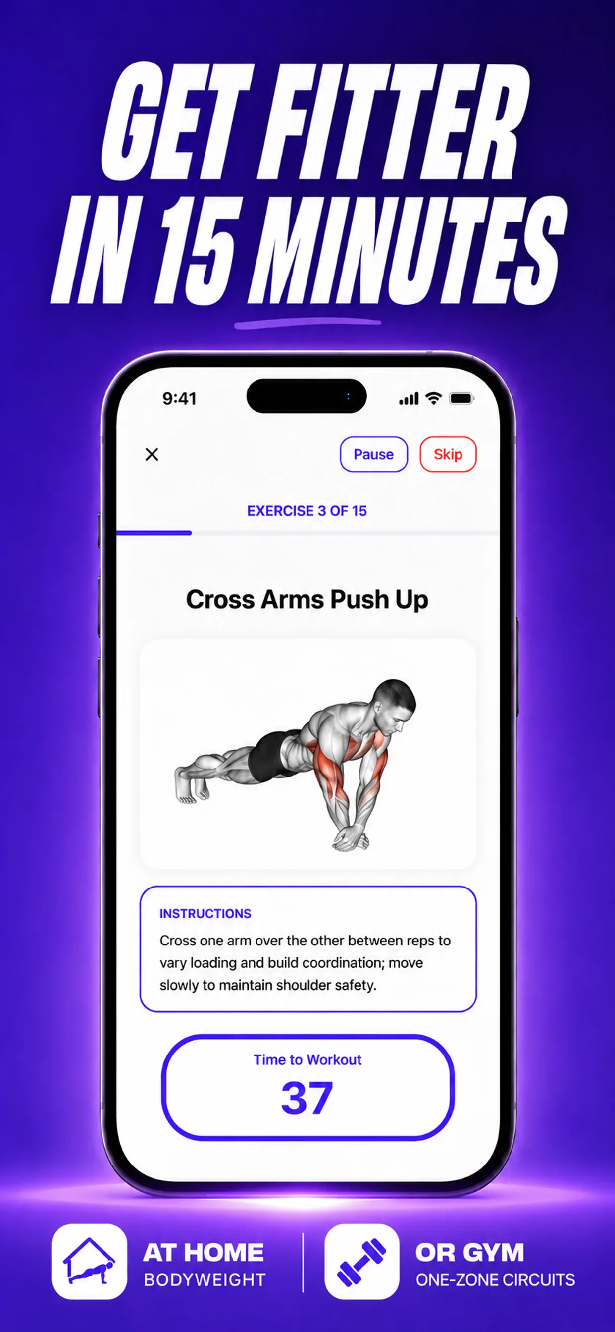 SparkFit: 15 Min Workouts logo