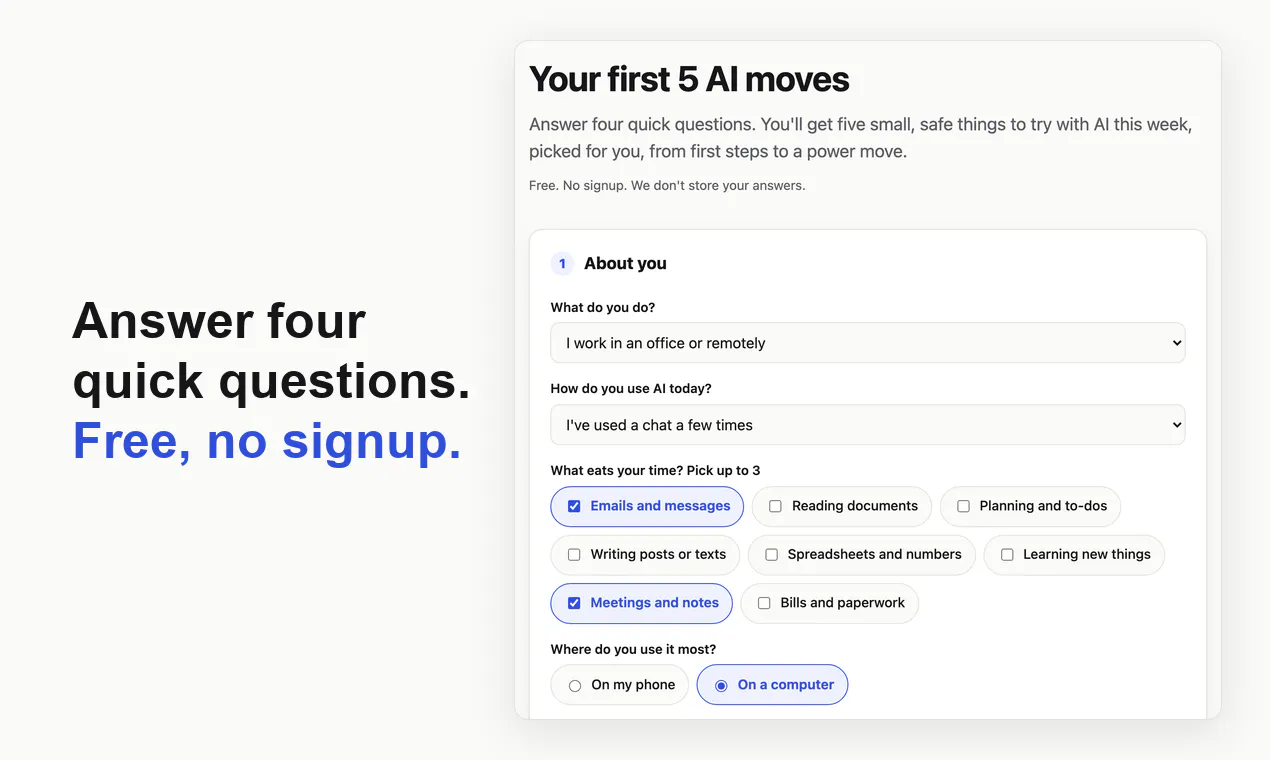 Your First 5 AI Moves gallery image