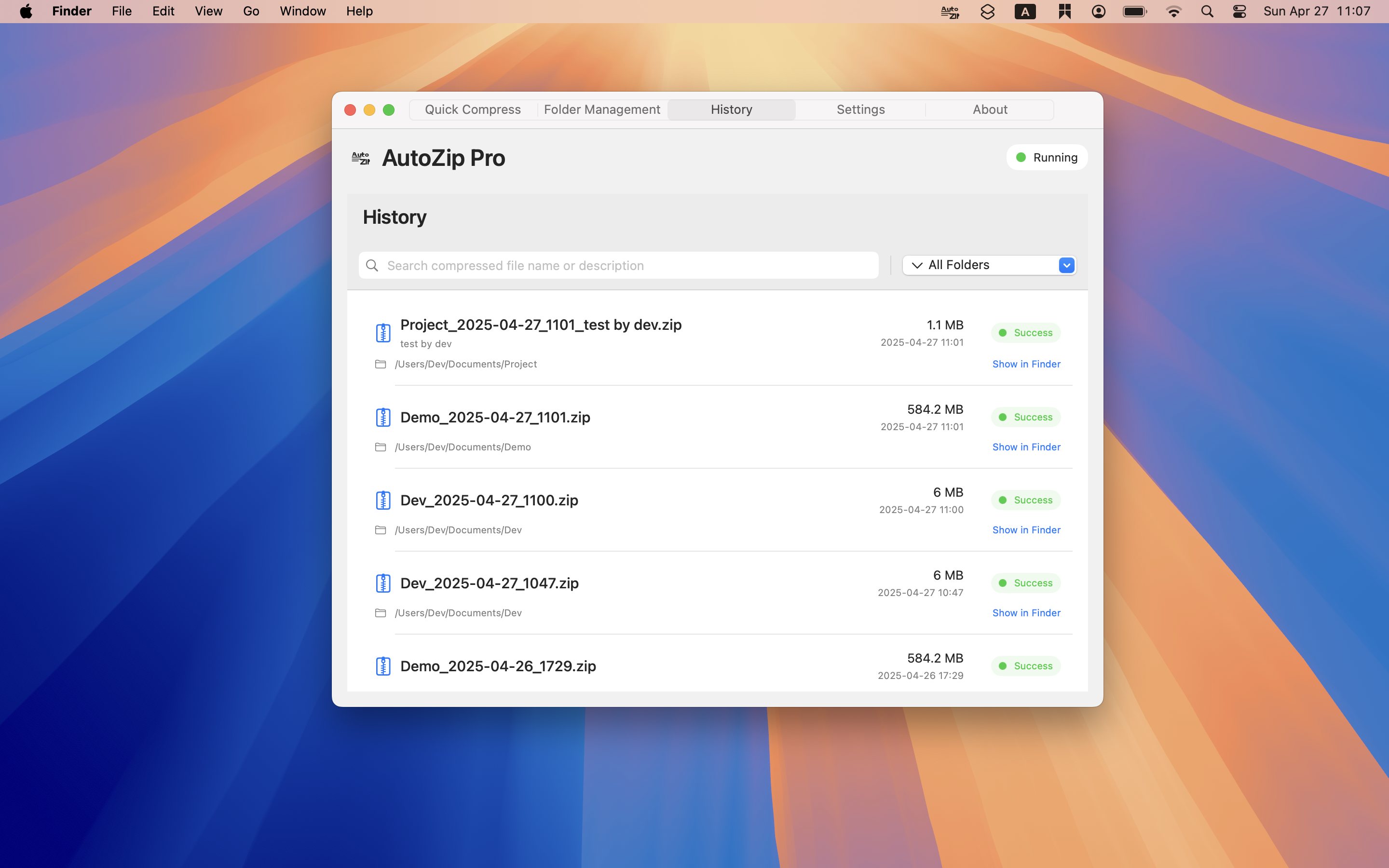 Autozip Pro-自動壓縮 - MacOS的自動化文件夾壓縮 media 5