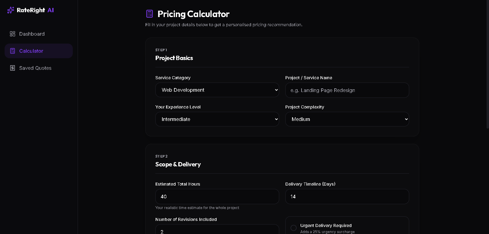 RateRight AI gallery image