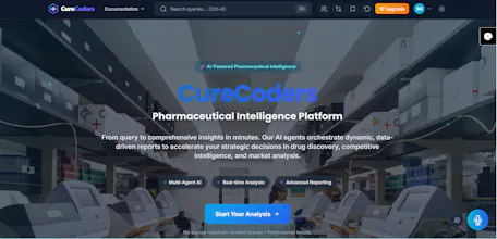 CureCoders β Pharma Intelligence gallery image