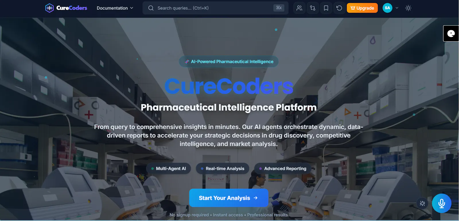 CureCoders — Pharma Intelligence screenshot 1