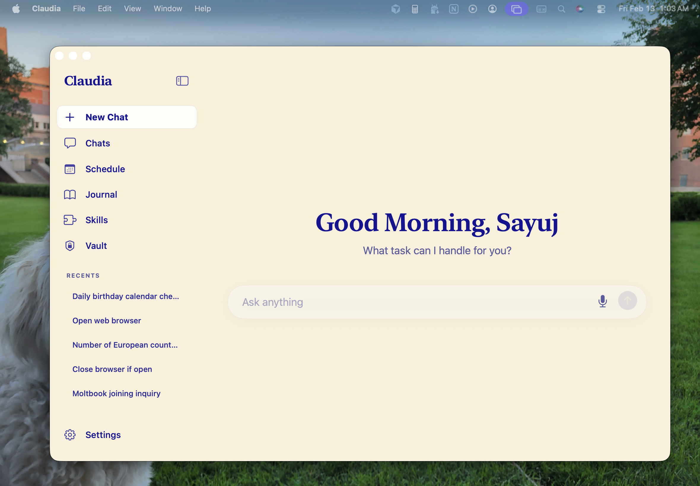 Claudia - Main product screenshot demonstrating key features and user interface