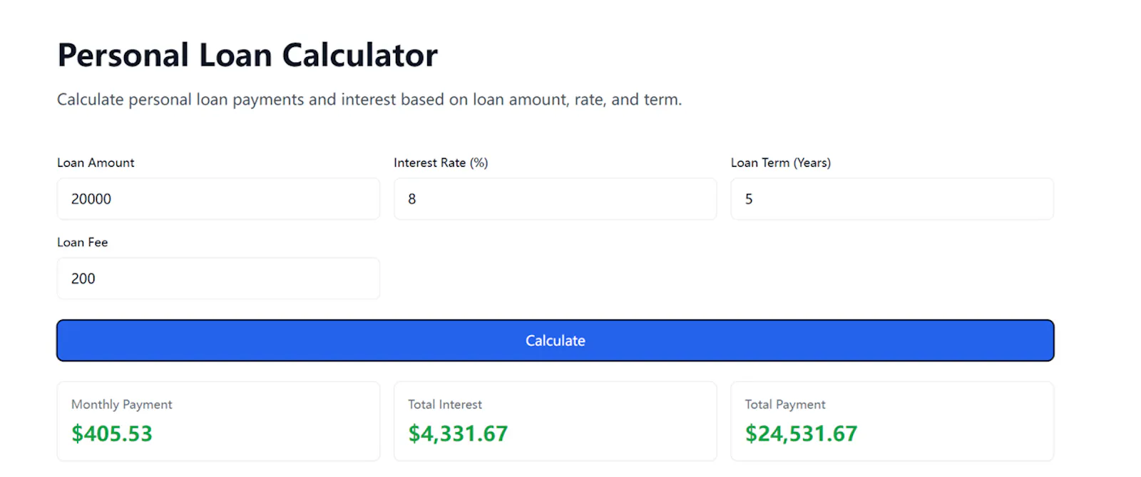 Calclend screenshot 8