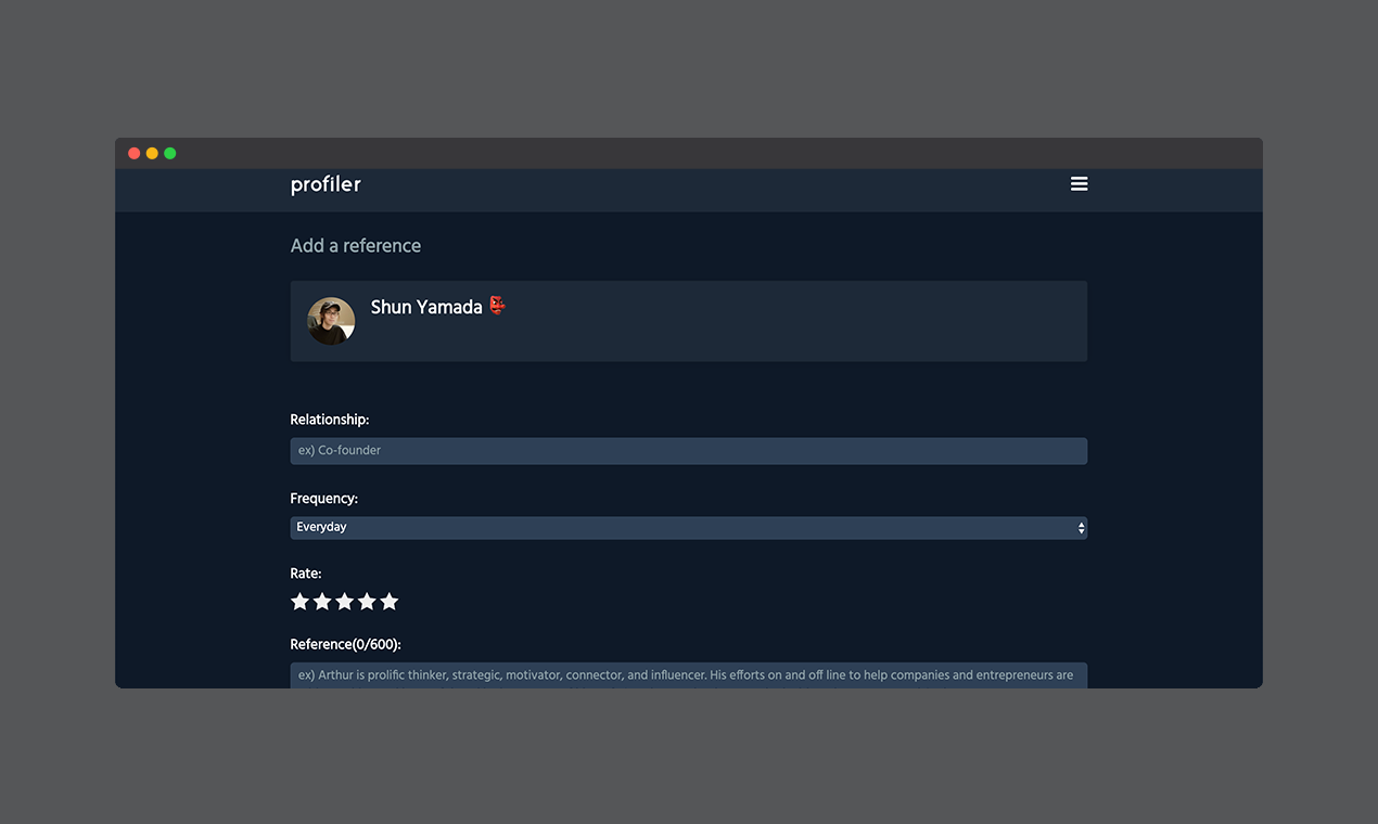 Profiler gallery image