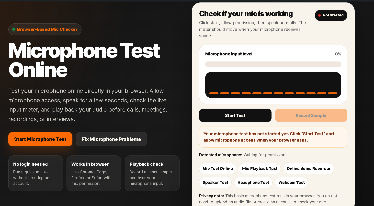 Microphone Test Online gallery image