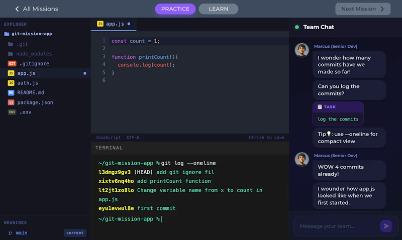 GitMission screenshot 2