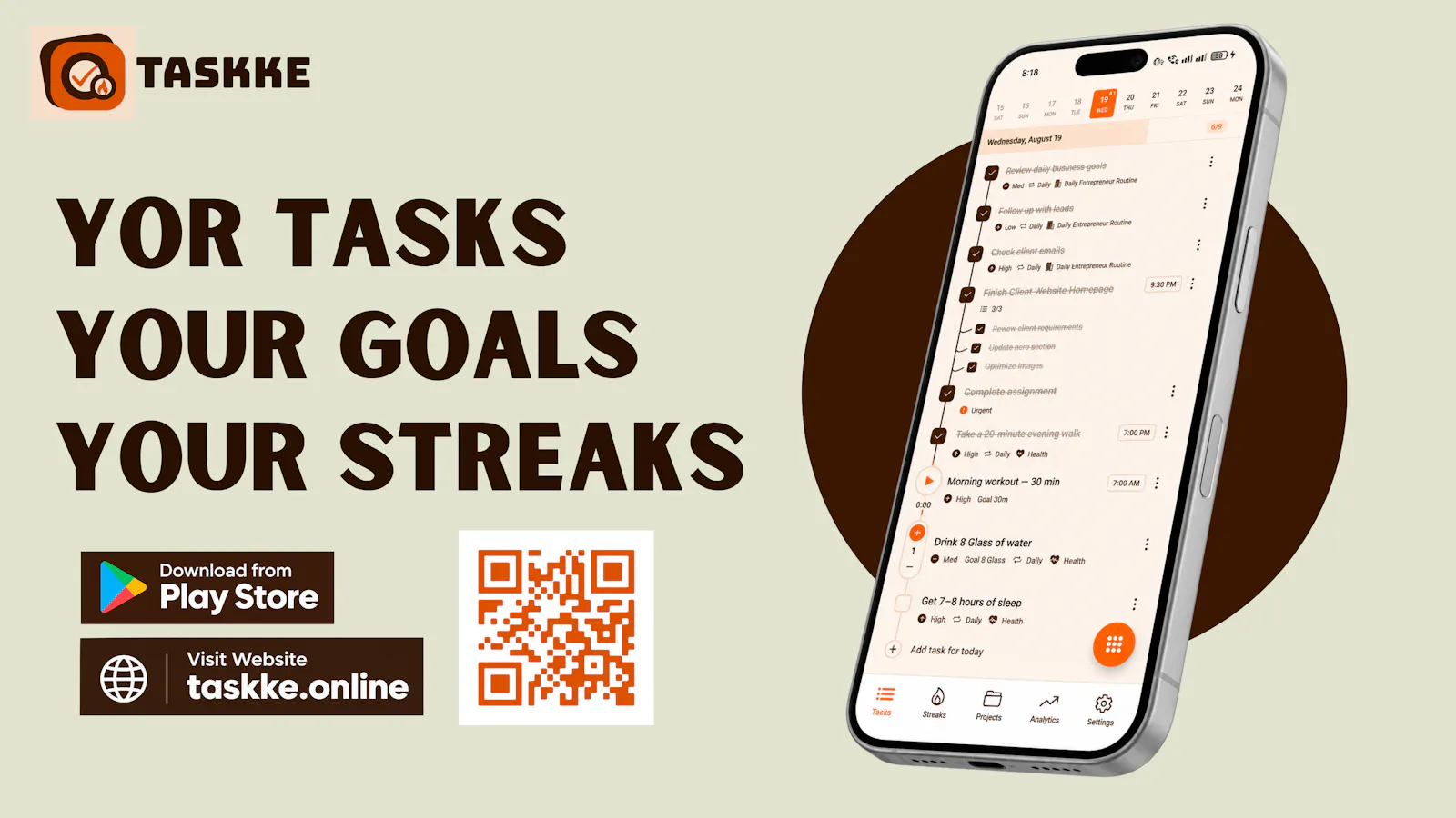 Taskke screenshot 1