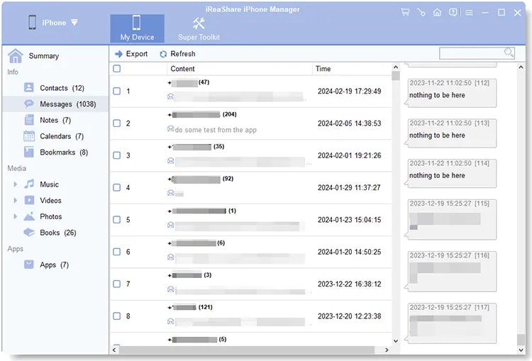 Media Pengurus iPhone - Dengan mudah memindahkan dan menguruskan data iOS 3