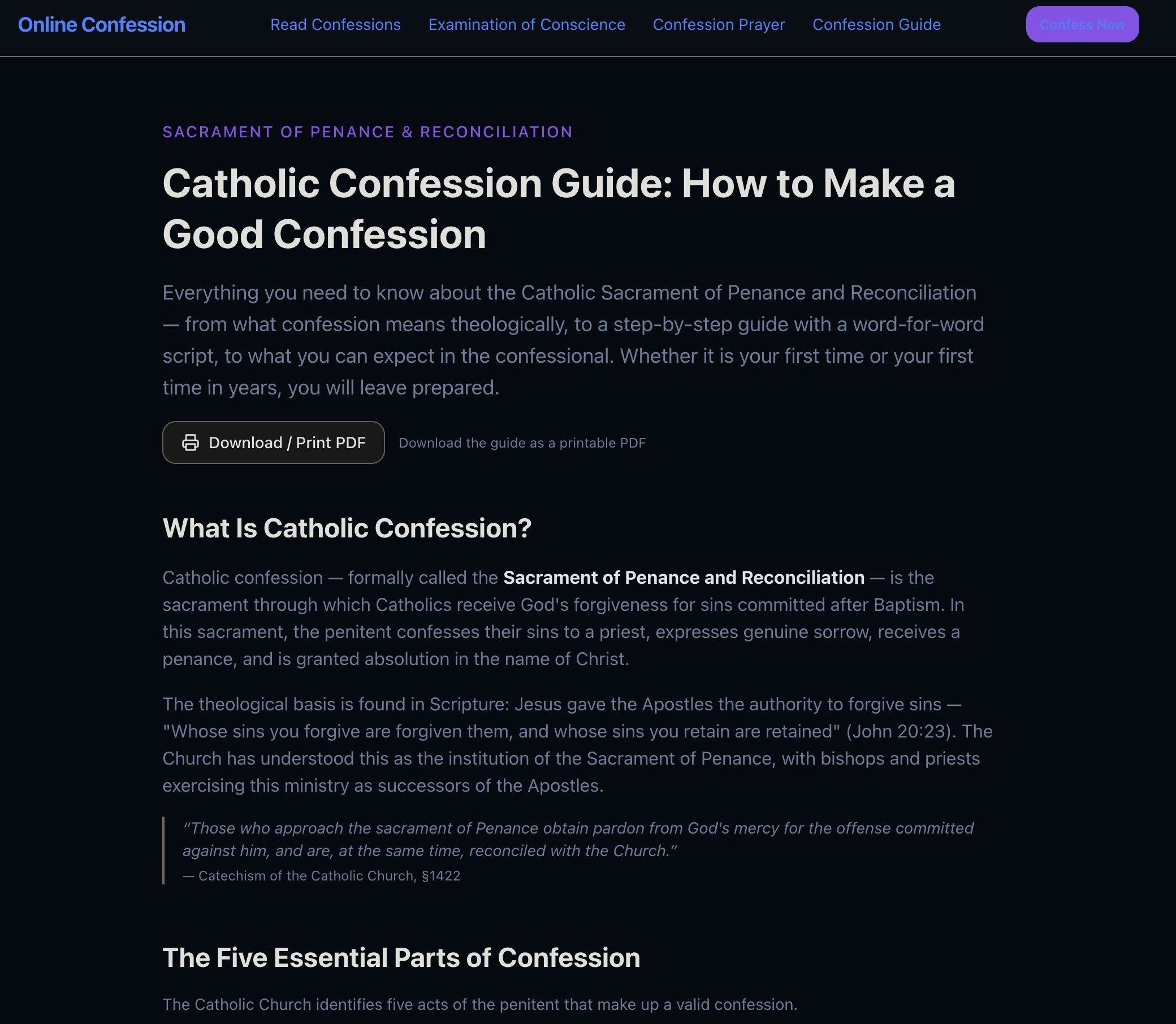 online confession gallery image