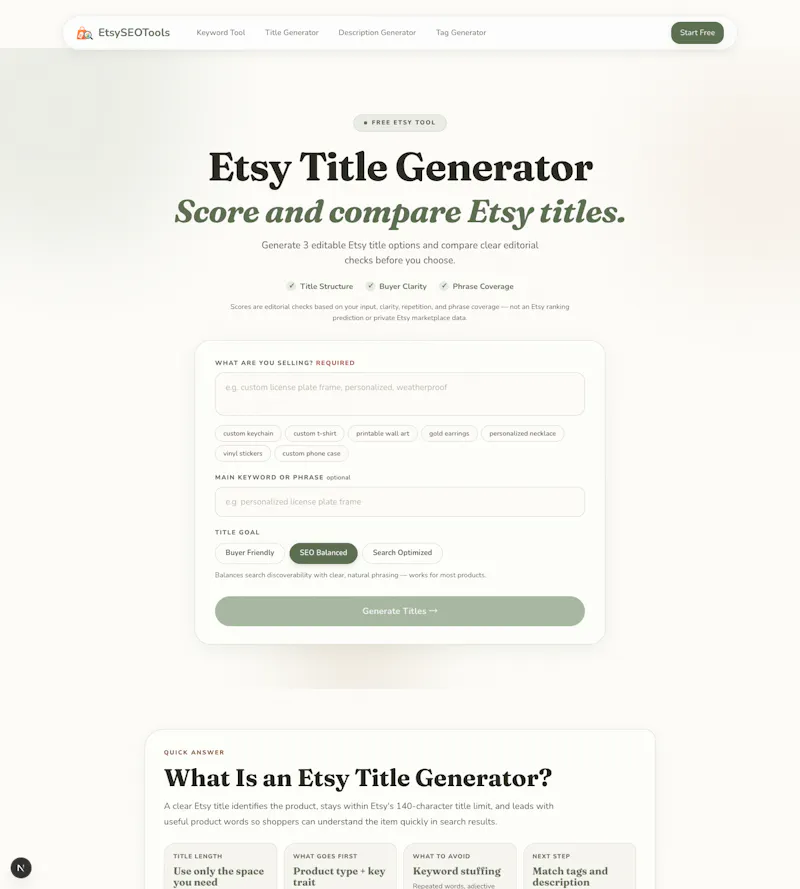 EtsySEOTools screenshot 2