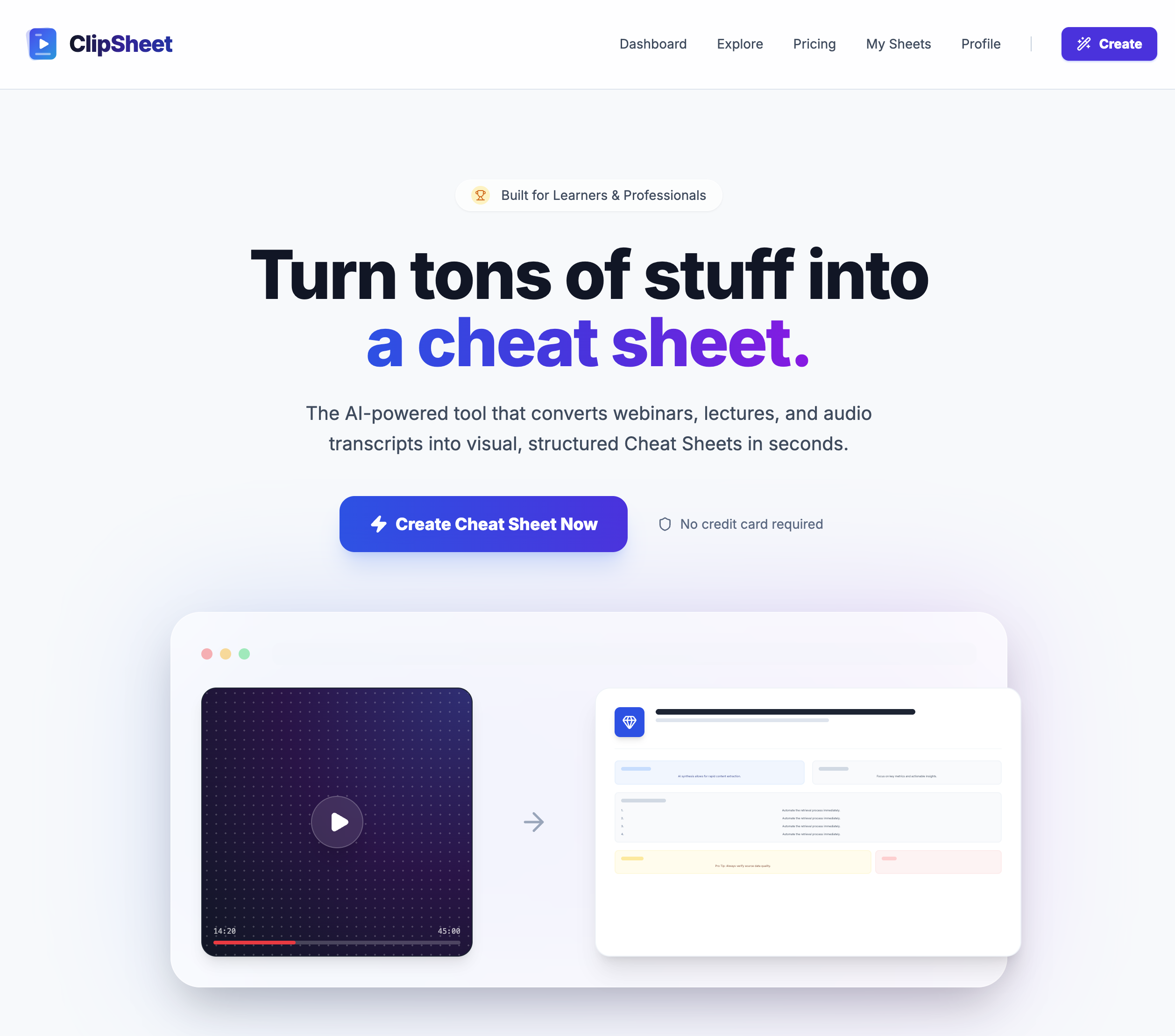 ClipSheet - Screenshot 2 showing product features and functionality