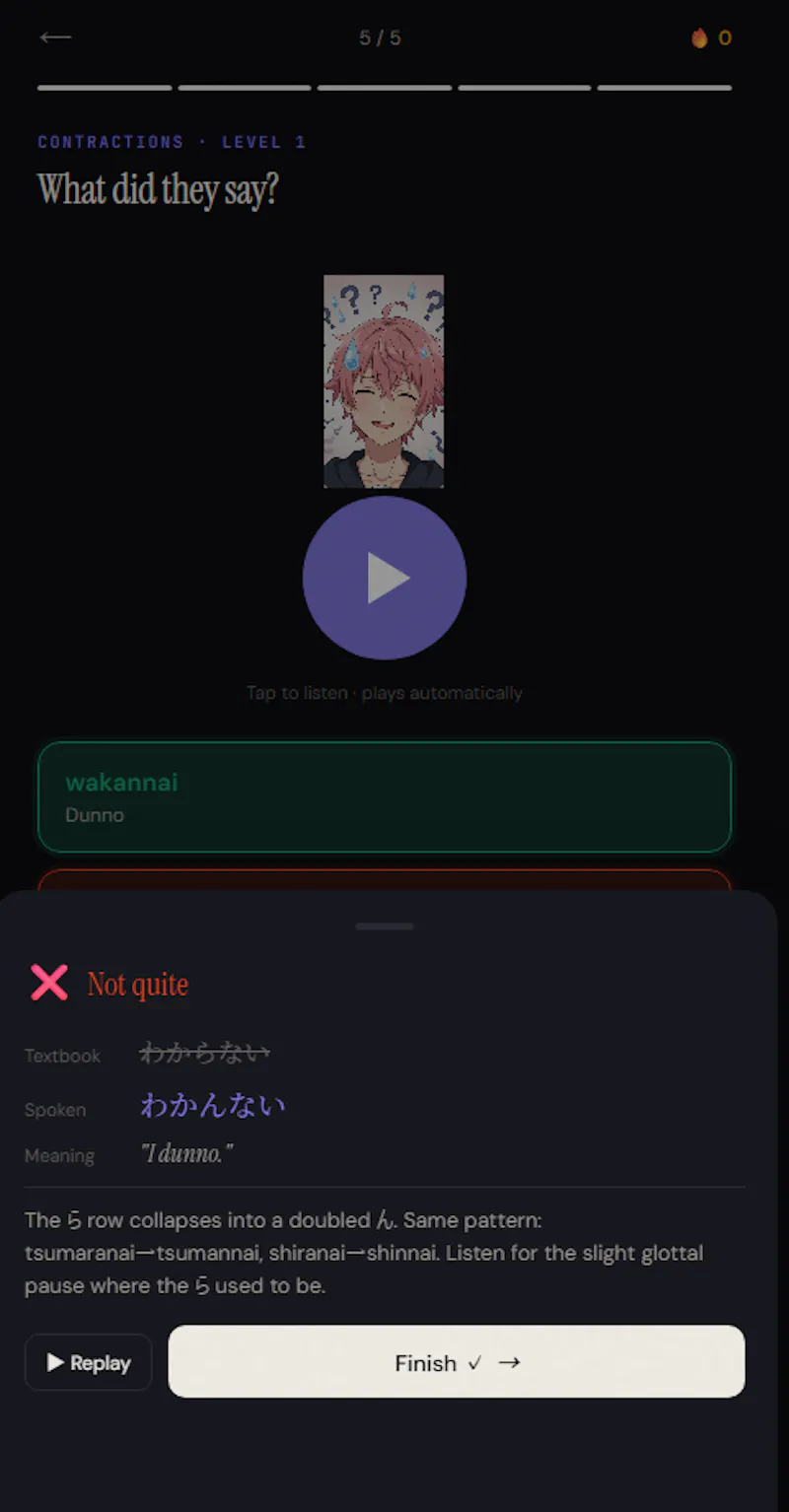 Otoclip — Real spoken Japanese screenshot 5