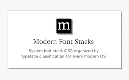 Modern Font Stacks media 1