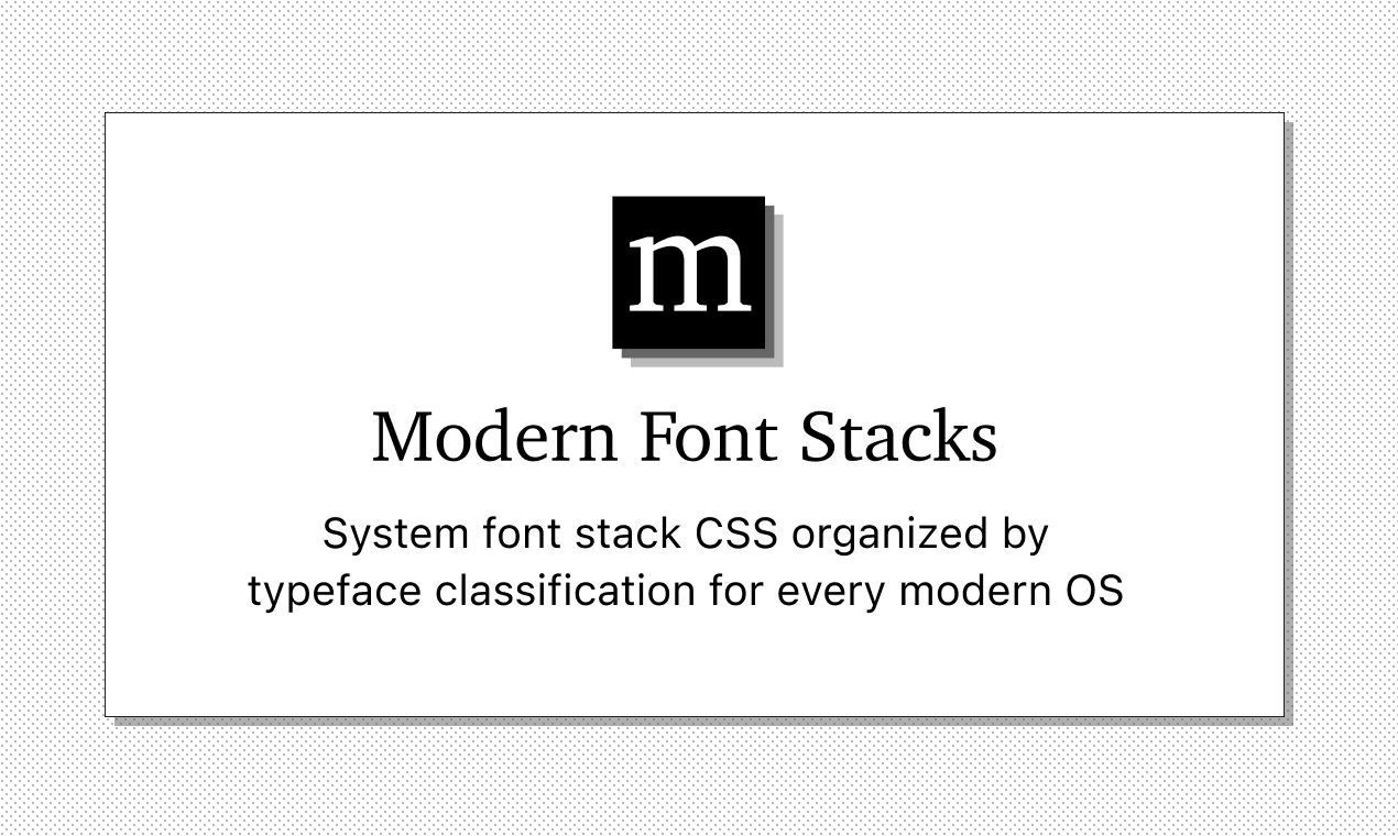 Modern Font Stacks media 1