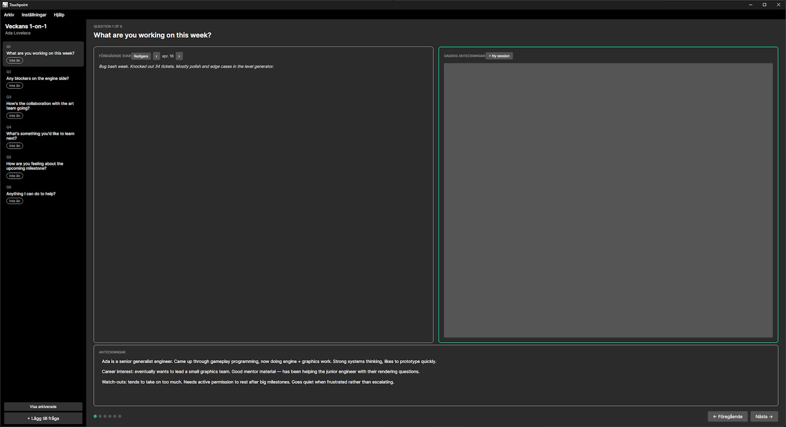 Touchpoint screenshot 1