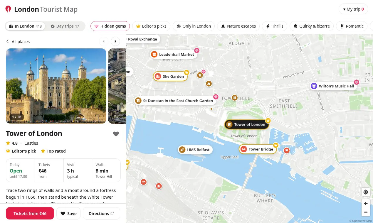 London Tourist Map gallery image