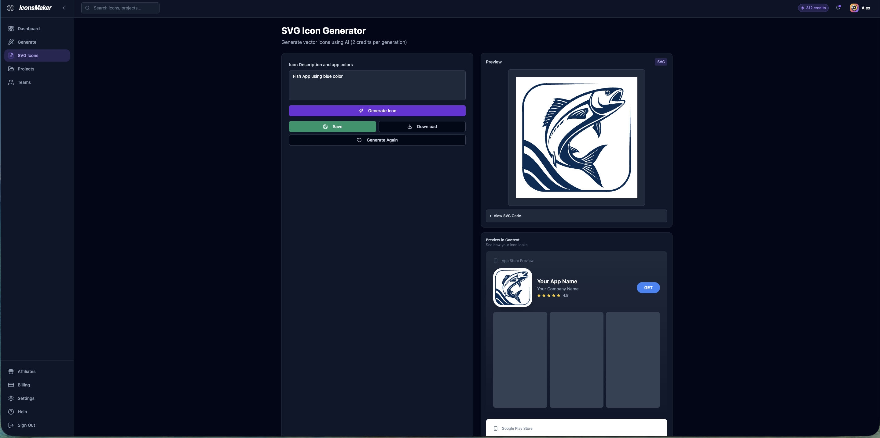 IconsMaker - Screenshot 3 showing product features and functionality