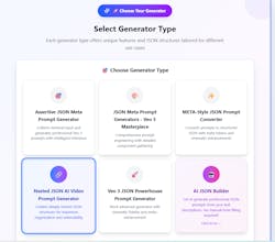 JSON Prompt Generator For Veo 3 gallery image