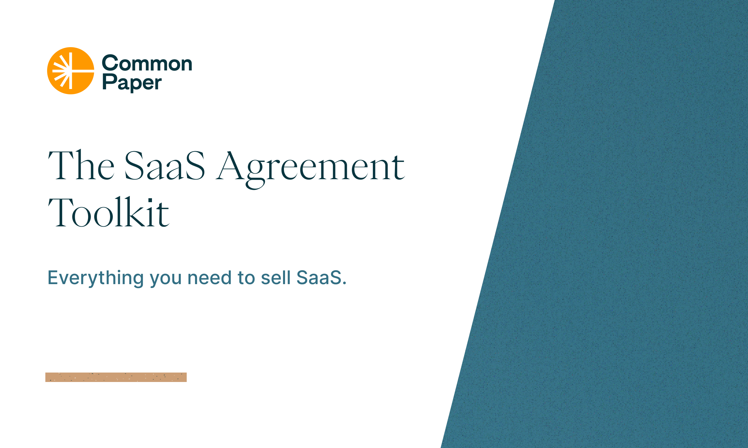 SaaS -Vertrags -Toolkit - durch gemeinsames Papier - Vereinbarungen, Führer und Benchmark -Daten, mit denen Sie SaaS verkaufen können Medien 1