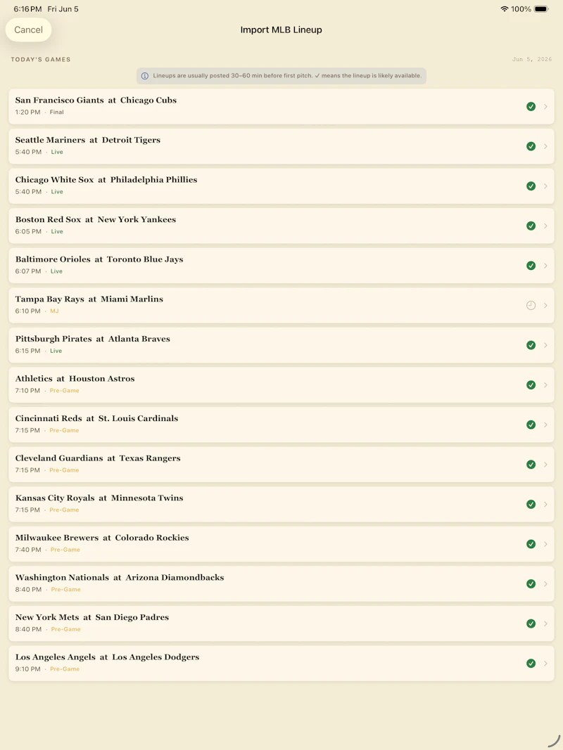 Baseball Scorecard Classic screenshot 13