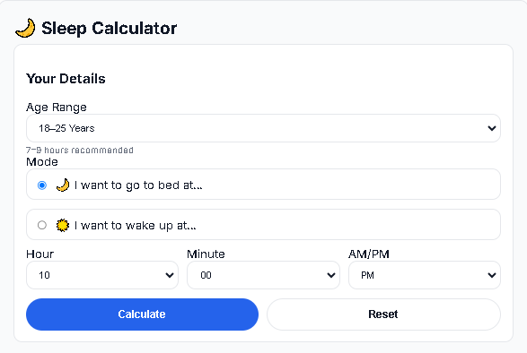NeedFuly Sleep Calculator   gallery image