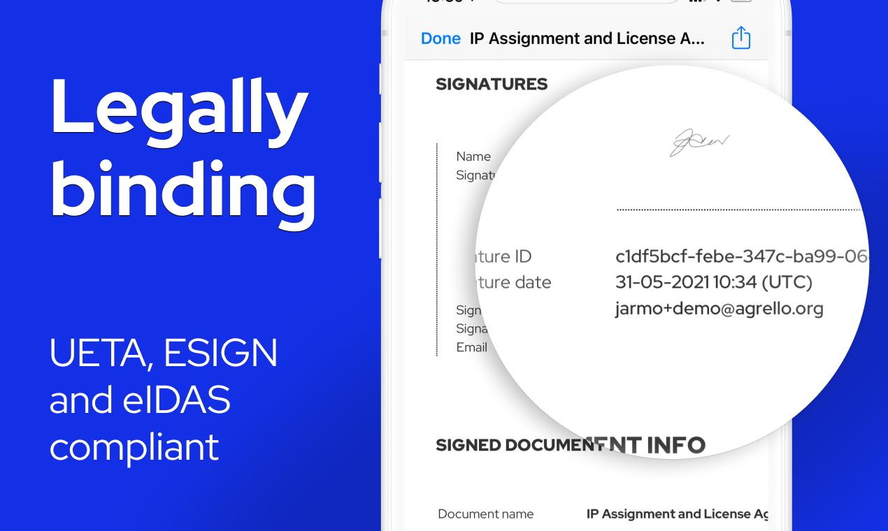 Agrello e-signatures gallery image