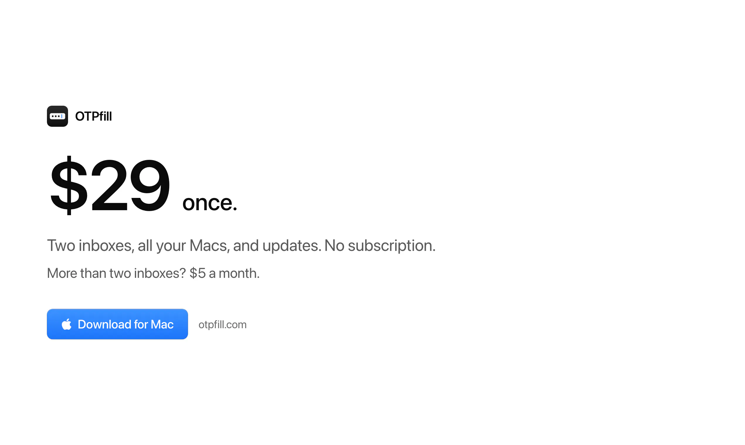 OTPfill gallery image