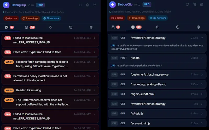 DebugClip screenshot 2