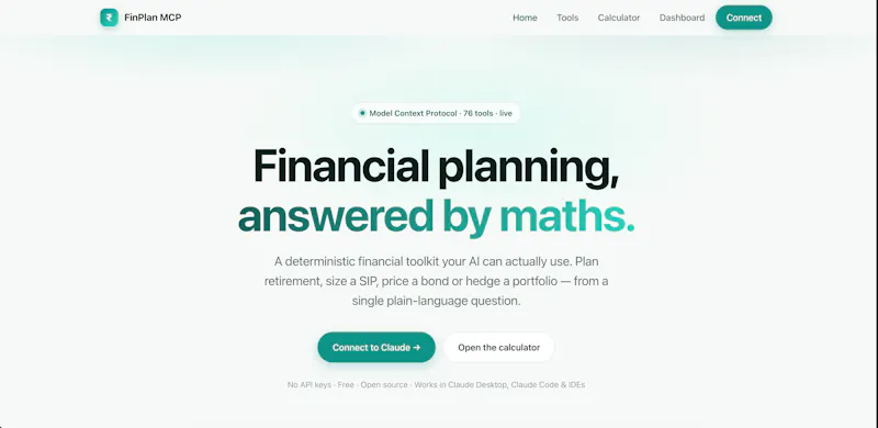 FinPlan MCP screenshot 2