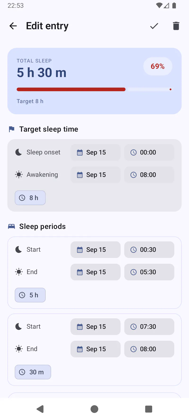 Sleep Diary screenshot 3