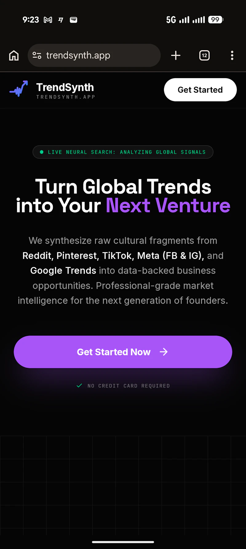 TrendSynth.app screenshot 2
