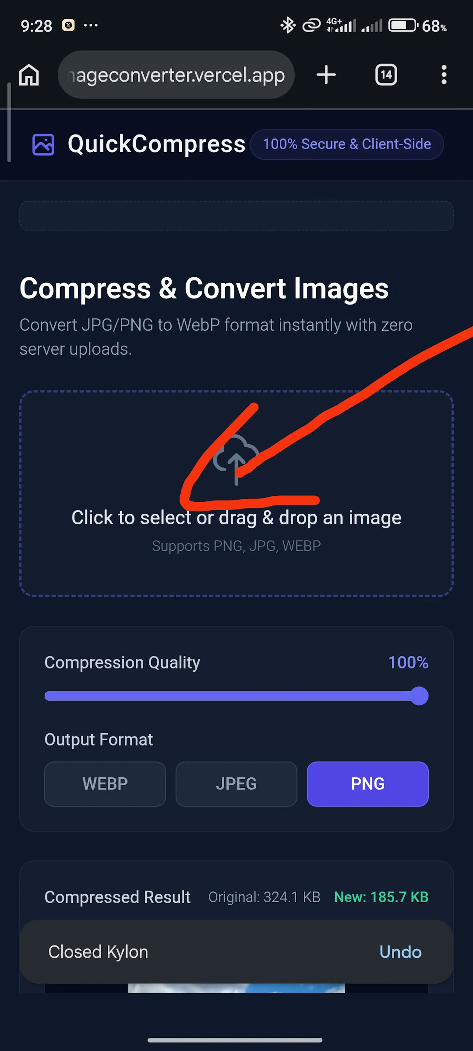 Free Image Compressor & WebP Converter screenshot 1