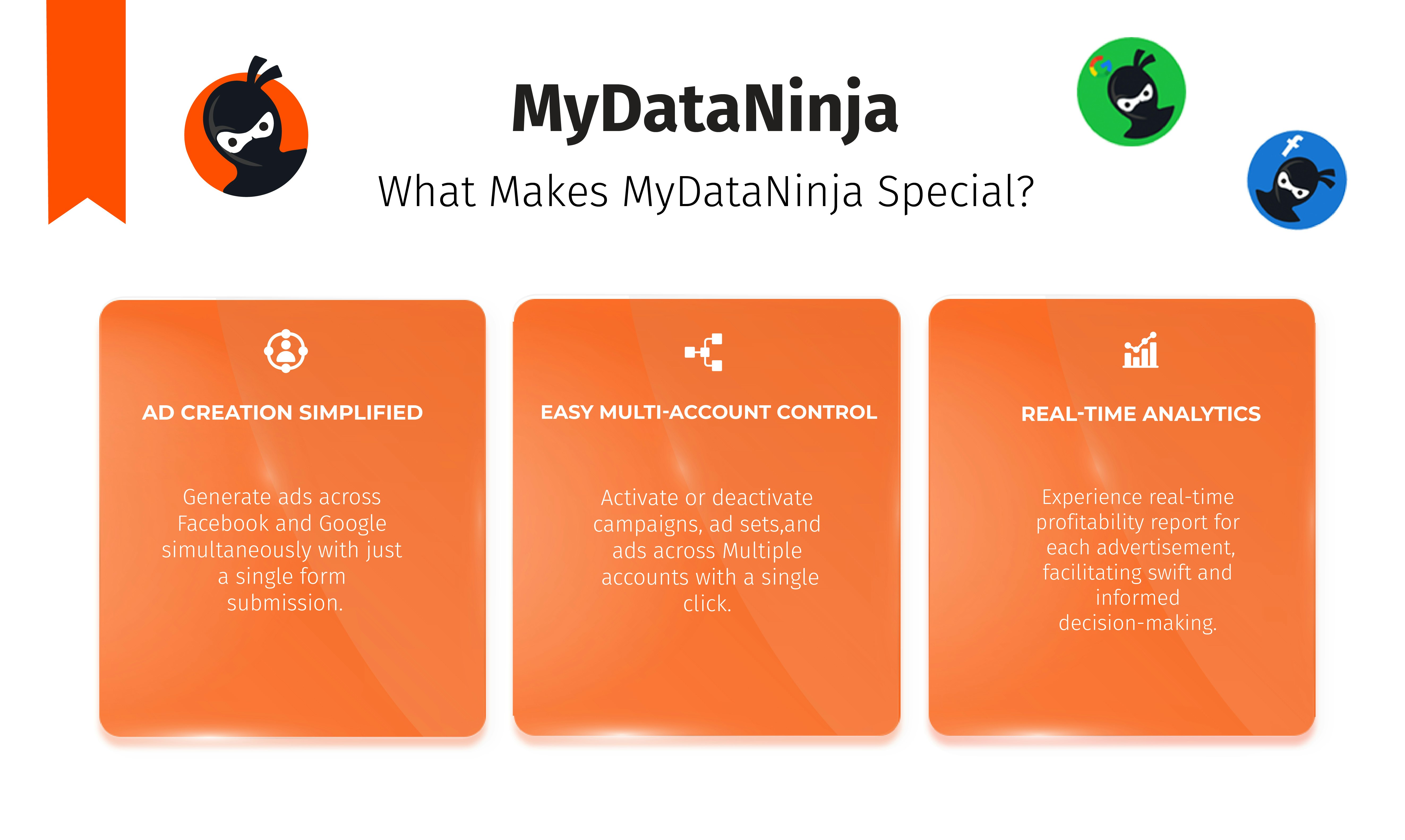Mydataninja - Создать, отслеживать, управлять и оптимизировать кампании цифрового маркетинга медиа 5