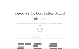 Letter Boxed Solver media 1