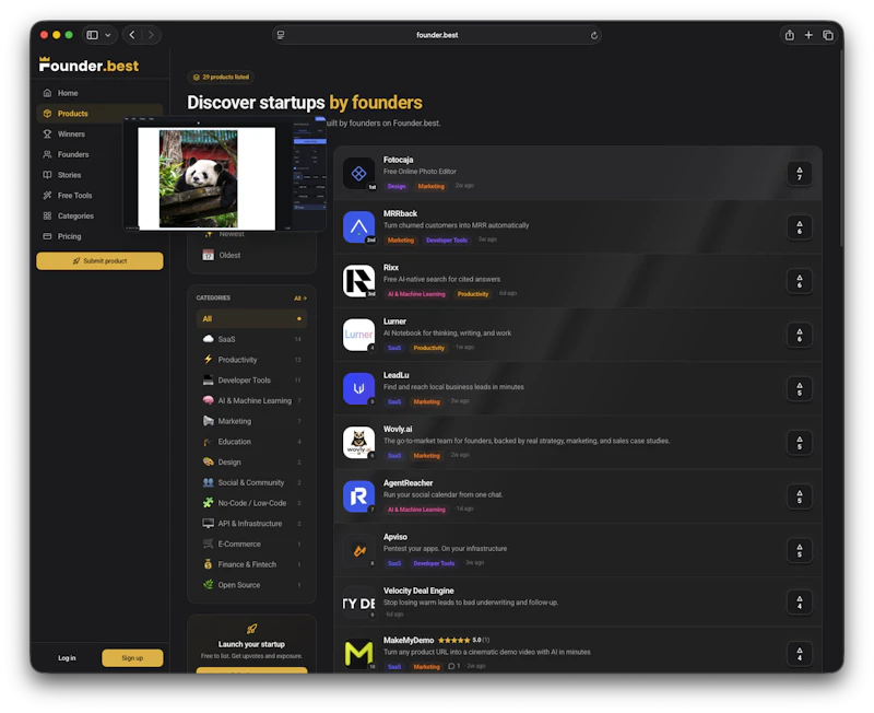 Founder.best screenshot 2