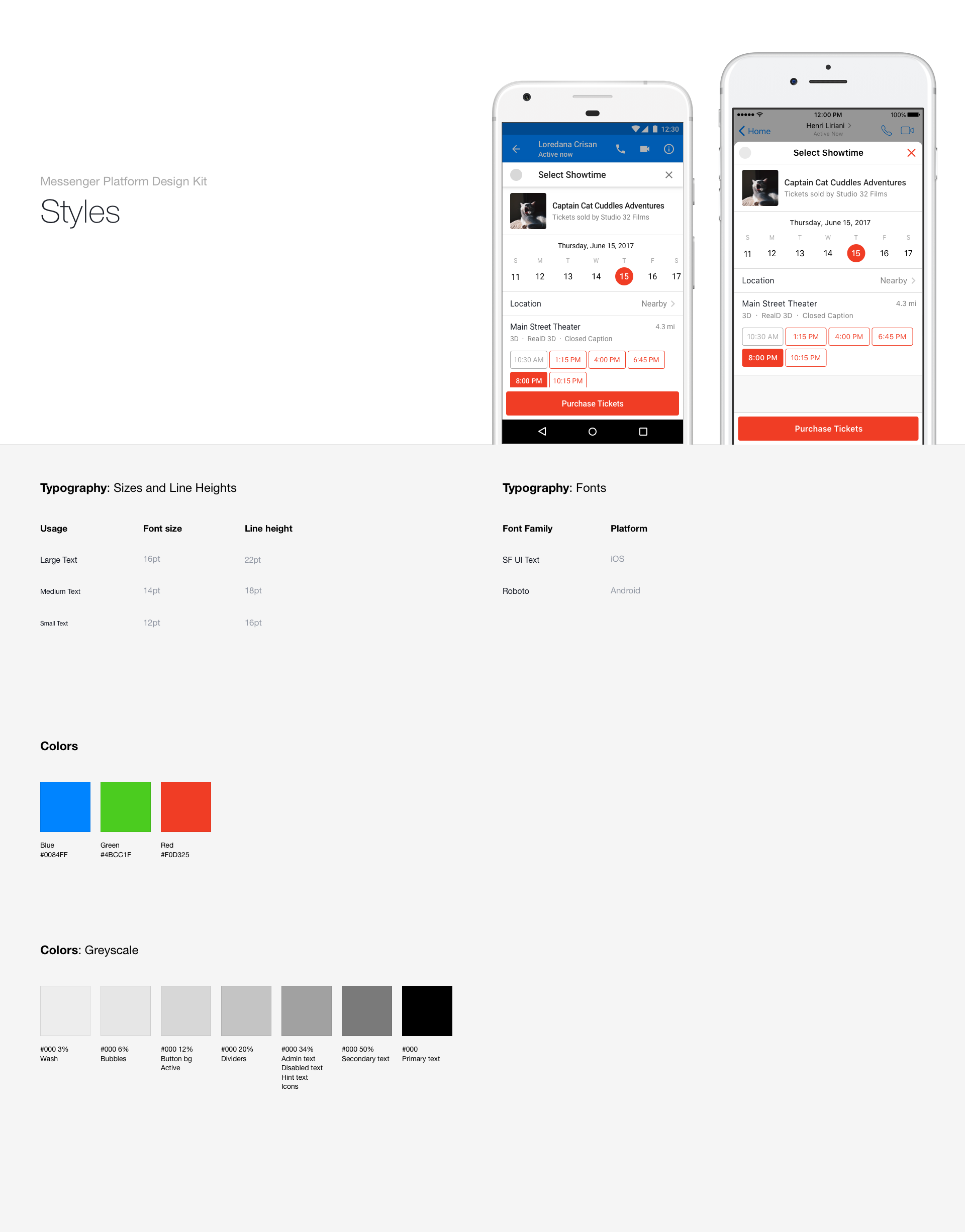 Messenger Platform Design Kit gallery image