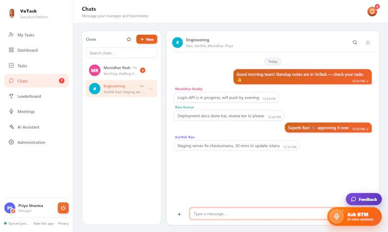 VoTask screenshot 2