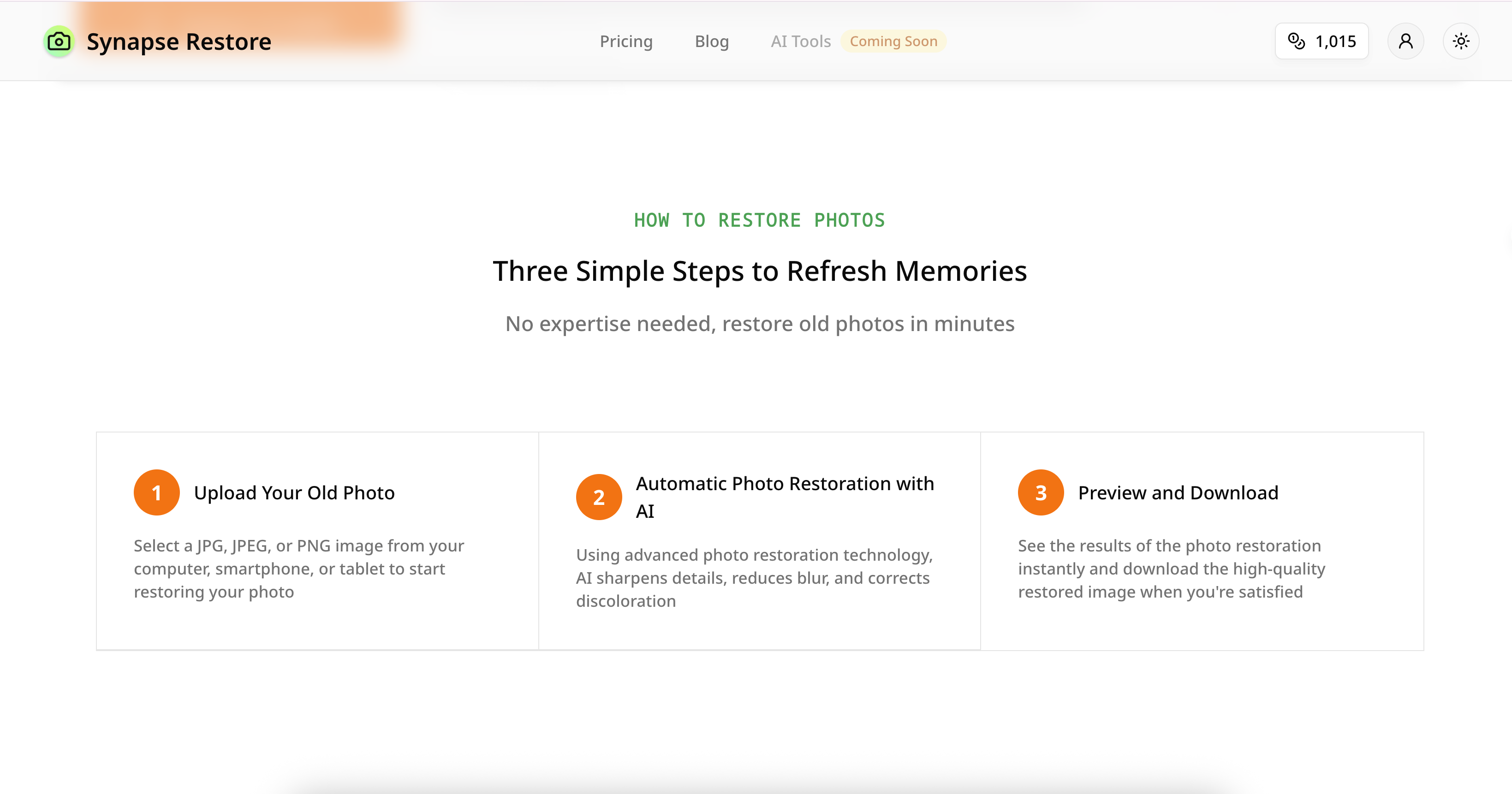 Synapse Restore - Screenshot 2 showing product features and functionality