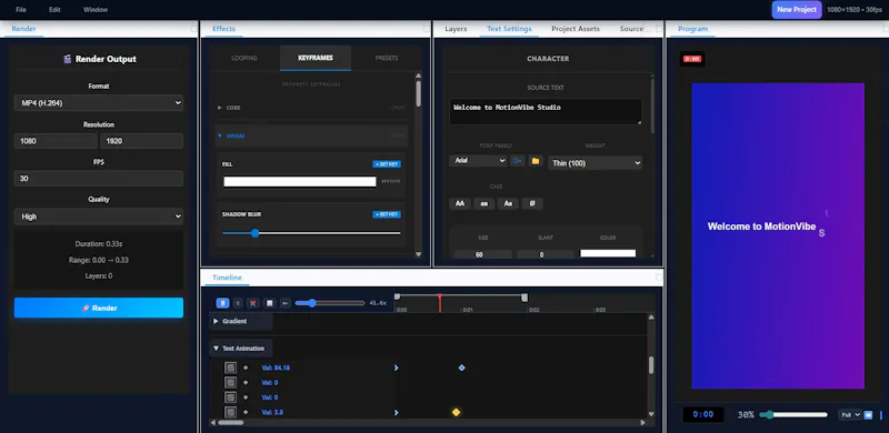 MotionVibe Studio screenshot 2