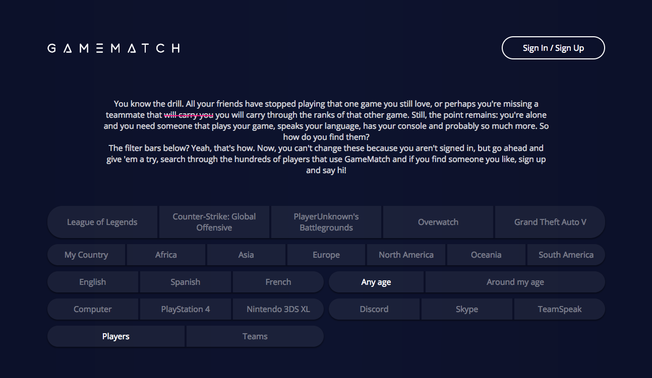 GameMatch gallery image