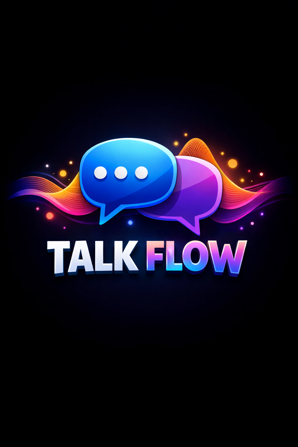 TalkFlow - Product Hunt launch logo and brand identity