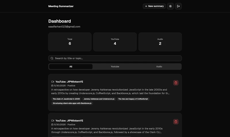 AI Meeting Summarizer screenshot 4