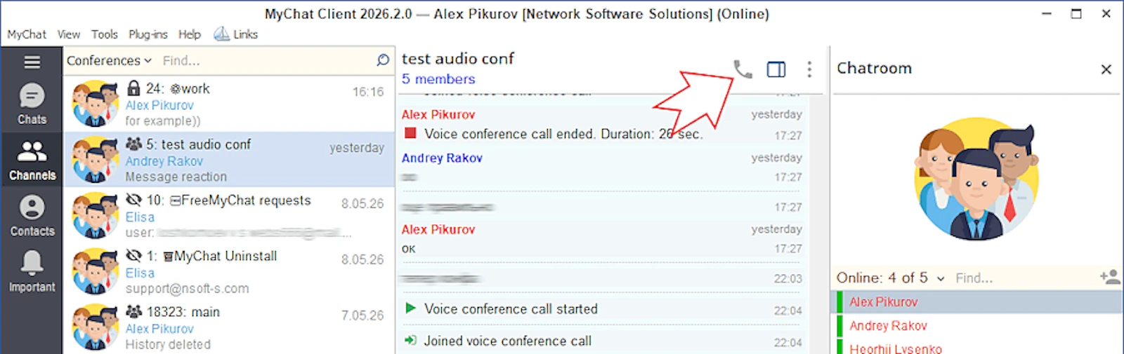 MyChat screenshot 2