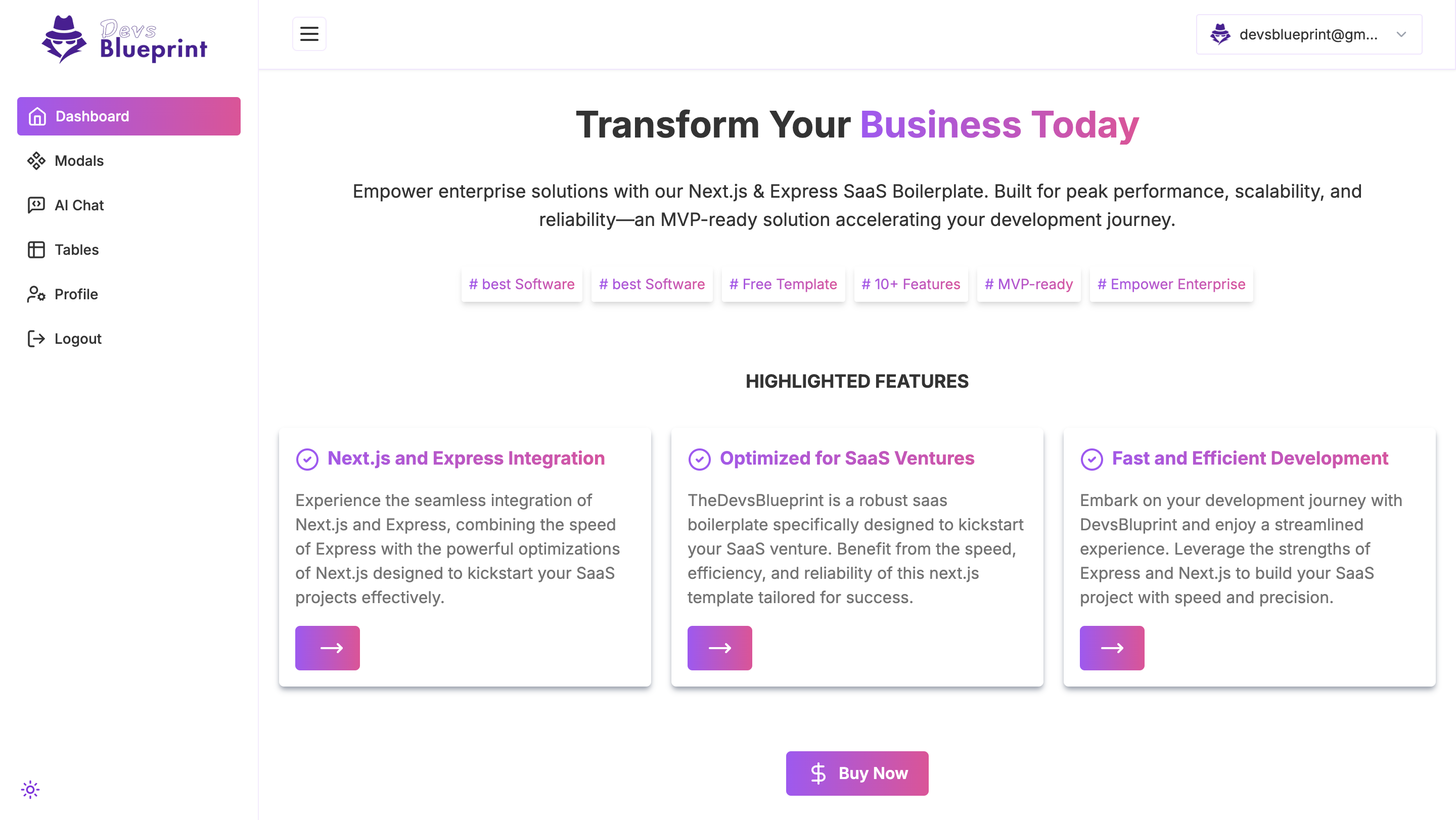 Media Devsblueprint - Boilerplate SaaS giúp bạn tiết kiệm nhiều tuần làm việc 4